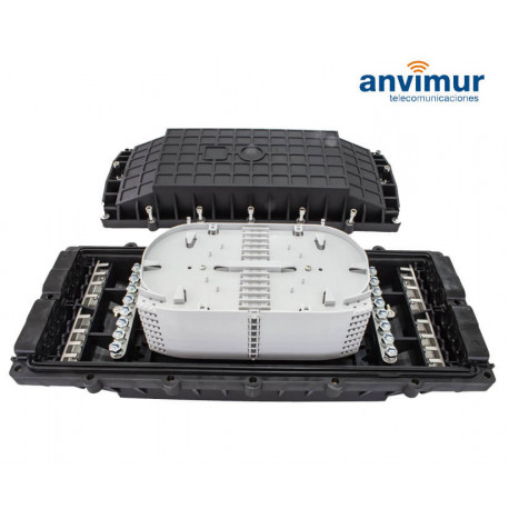 Anvimur Fiber optical closure up to 48 splices, 8 +8 ports