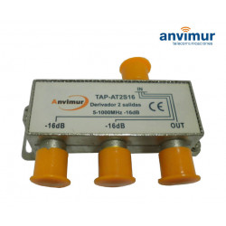 Derivador 5-1000Mhz 2 salidas 16dB. Anvimur