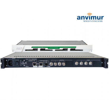 Receptor DVB-S/S2 FTA Salida ASI e IP simultanea