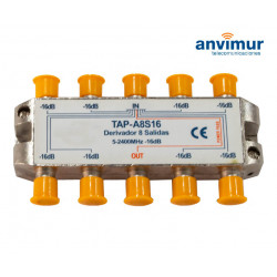 Derivador Anvimur 5-2400 MHz 8 salidas 16dB.