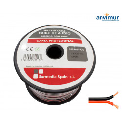 Cable Audio 100mts ROJO-NEGRO 2x1.50mm