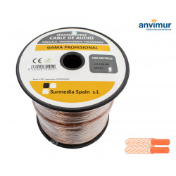 Cable Audio 100mts PARALELO TRANSPARENTE 2x2.50mm