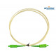 SC/APC - SC/APC 2M Ø 2mm fiber patch cord Cream color