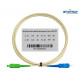 SC/APC - SC/APC 2M Ø 2mm fiber patch cord Cream color