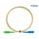 SC/APC - SC/APC 2M Ø 2mm fiber patch cord Cream color