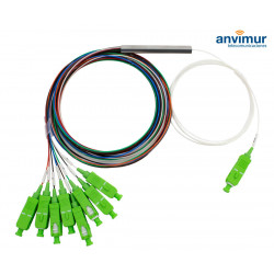 Splitter 1:8 COLORES Conector SC/APC