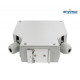 DIN terminal box with 12 LC/UPC Duplex ports