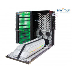 Distribuidor Patch Panel para 144 salidas SC/APC y 288 Fusiones