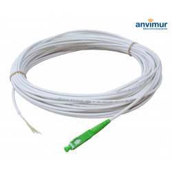 ACOMETIDA 20M Blanco Exterior 1 FO con conector