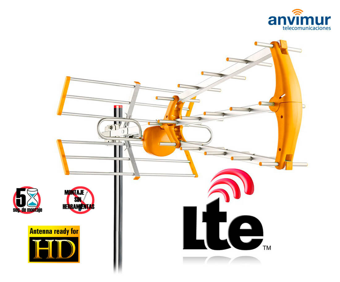 Antena TDT HD 35ELEMENTOS con Filtro LTE