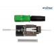 Mechanical optical splice conection