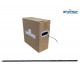Flat Cable Coil 1 Fiber Black with Steel Reinforcement