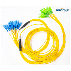 Cable fibra óptica simplex monomodo (sm) 9/125 sc apc 1 m PVC 2.0mm -   España