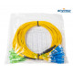 16x SC/APC - SC/UPC SM9/125 10M Ø 2mm fiber patch cable