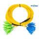 16x SC/APC - SC/UPC SM9/125 10M Ø 2mm fiber patch cable