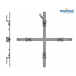 Soporte en Cruceta para cable de fibra en poste | RF503339