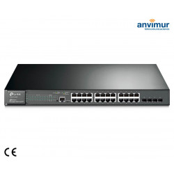 JetStream 24-Port Gigabit L2 Managed PoE+ Switch with 4 Combo SFP Slots