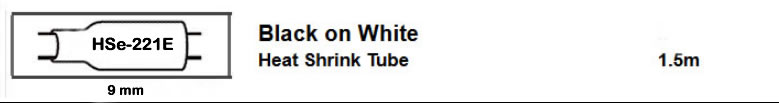 HSE221E Heat shrink tubing tape for cables