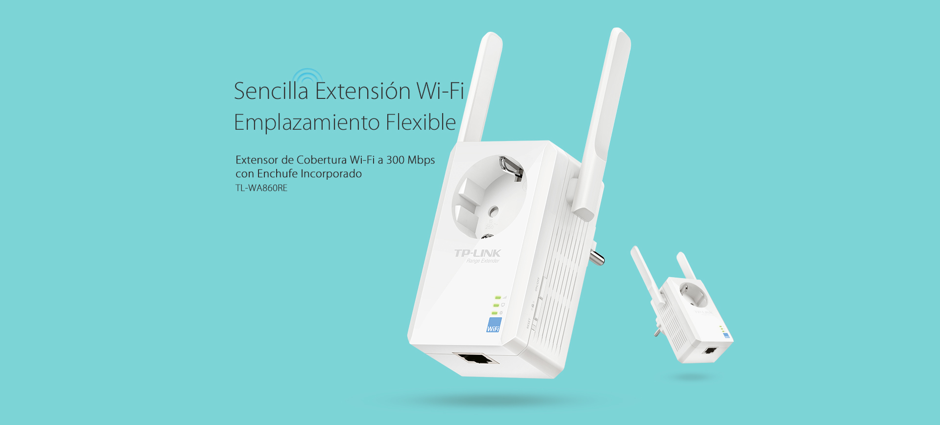 TL-WA860RE, Extensor de Cobertura Wi-Fi a 300 Mbps con Enchufe Incorporado